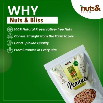 Nuts & Bliss Organic Raw Peanut 400g | 800g - Image 4