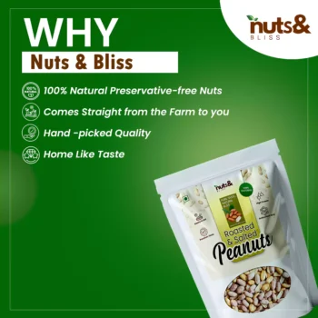 Nuts & Bliss Roasted Salted Peanut 400g - Image 4
